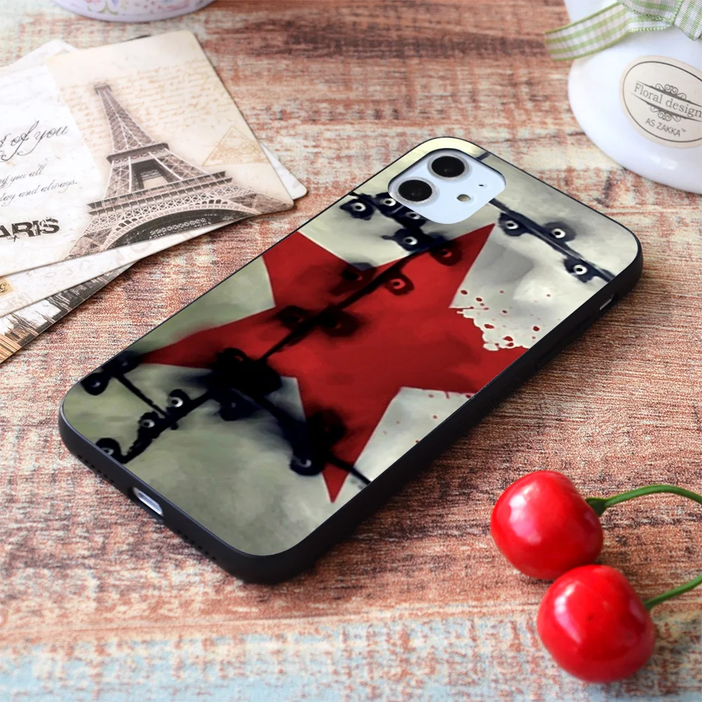 

For iPhone Winter Soldier is Riveting! Soft TPU Border Apple iPhone Case