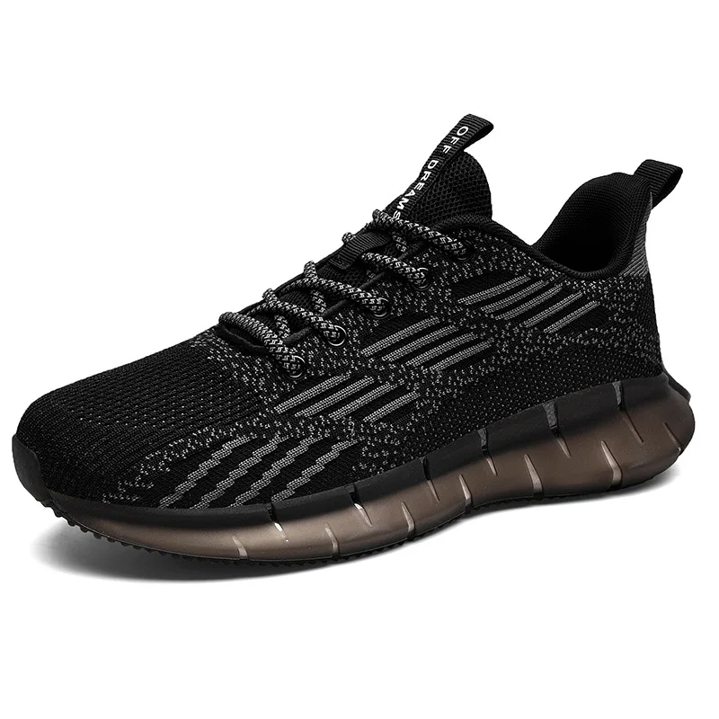 

Men's shoes spring and Autumn New Korean fashion flying woven sports running shoes summer breathable leisure shoes