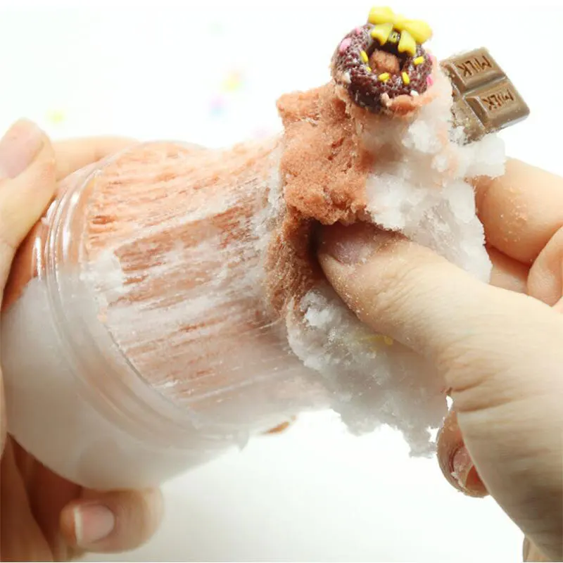 Антистресс сделай сам Искусственный шоколадный чип Цветной Лизун шпатлевка