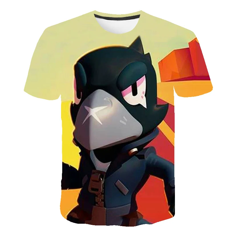 

2021 summer new 3D children's T-shirt casual baby casual fashion anime pattern short-sleeved unisex youth sports top 4-14T