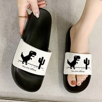 20201 women slippers cartoon animal pattern sandals for woman open toe flip flops leisure ladies indoor bathroom anti slip shoes