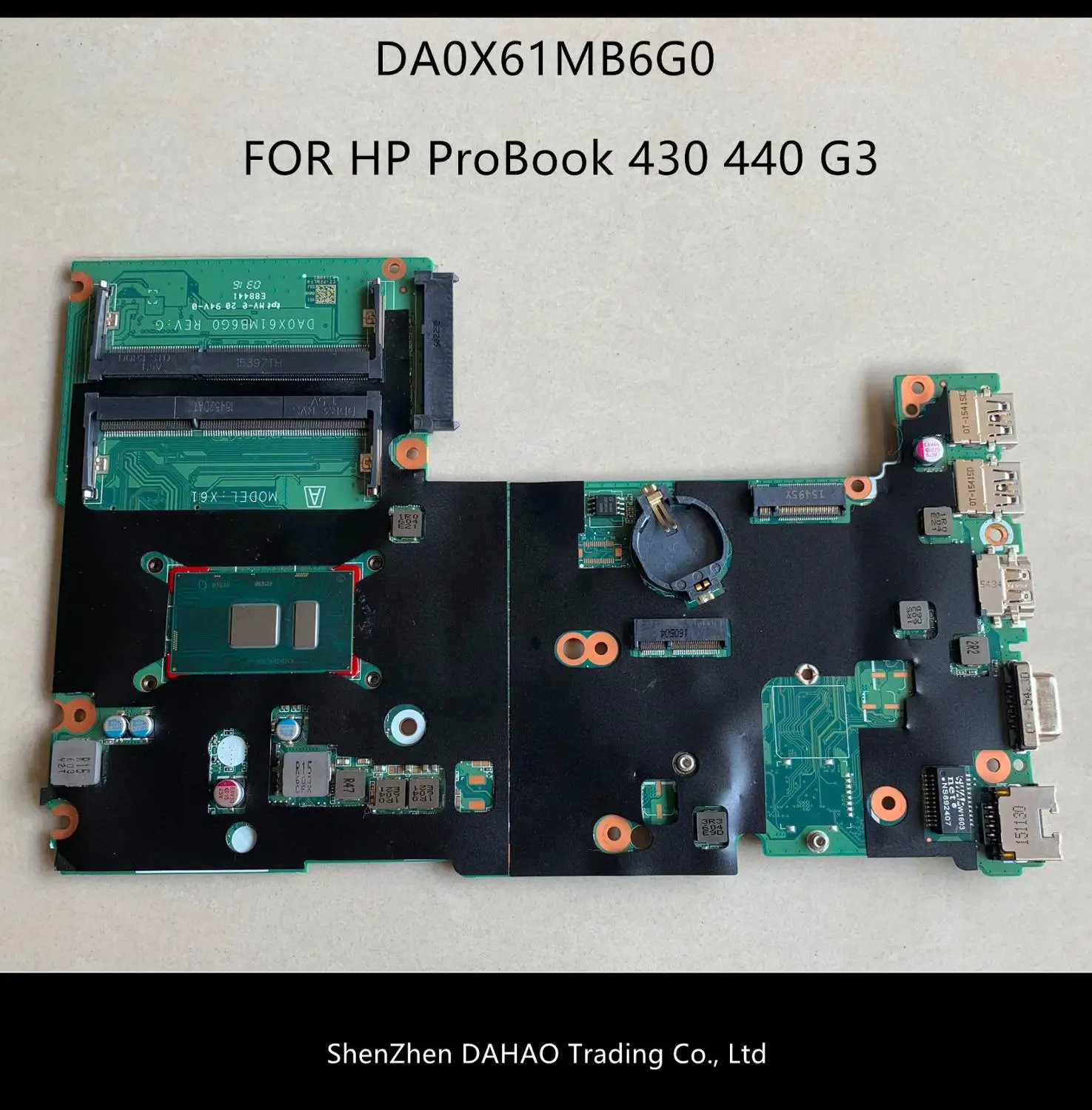 Для HP ProBook 430 G3 440 материнская плата для ноутбука DA0X61MB6G0 830935-601 830935-001 аккумулятор