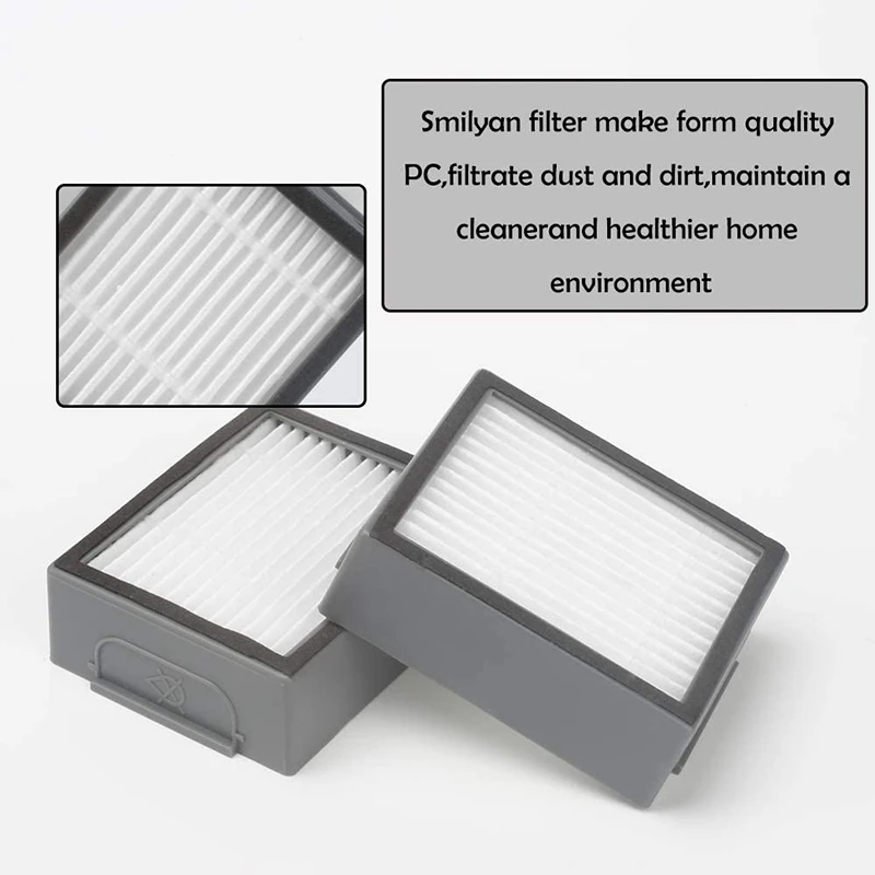 Replacement Parts For Irobot Roomba I7 I7+ I8 I3 I6+ Plus E5 E6 E7 Vacuum Brush HEPA Filters Edge-Sweeping Brushes Bags | Бытовая