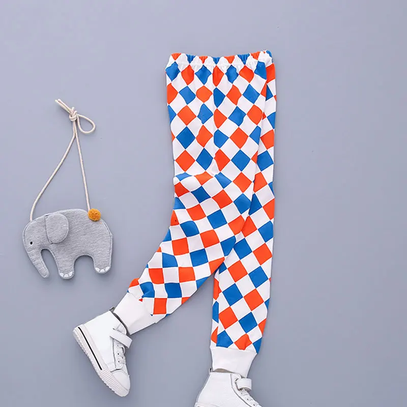 Классические летние леггинсы в полоску с принтом для маленьких детей штаны