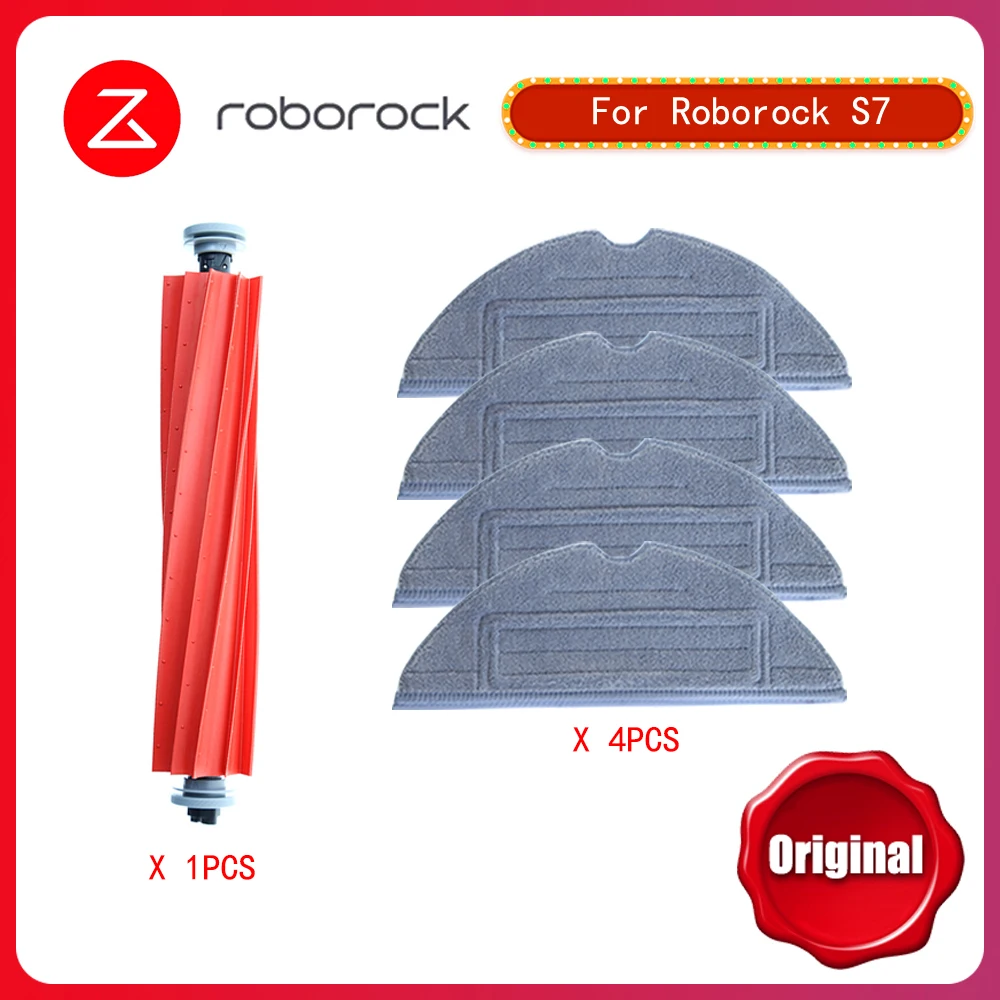 

（Original）Replacement For XiaoMi Roborock T7S T7S PLUS S7 S7 Mopping Cloth Main Brush Roborock Robotic Vacuum Cleaner Parts