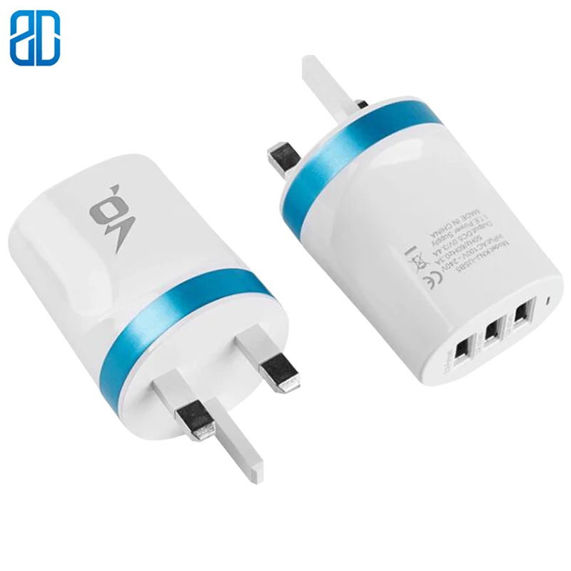 Сетевое зарядное устройство с несколькими USB-портами для iPhone X/ 8 Plus/ iPad Samsung Galaxy |