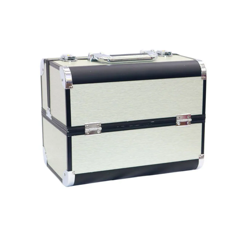 Милый органайзер для макияжа портативная косметичка металлический чехол