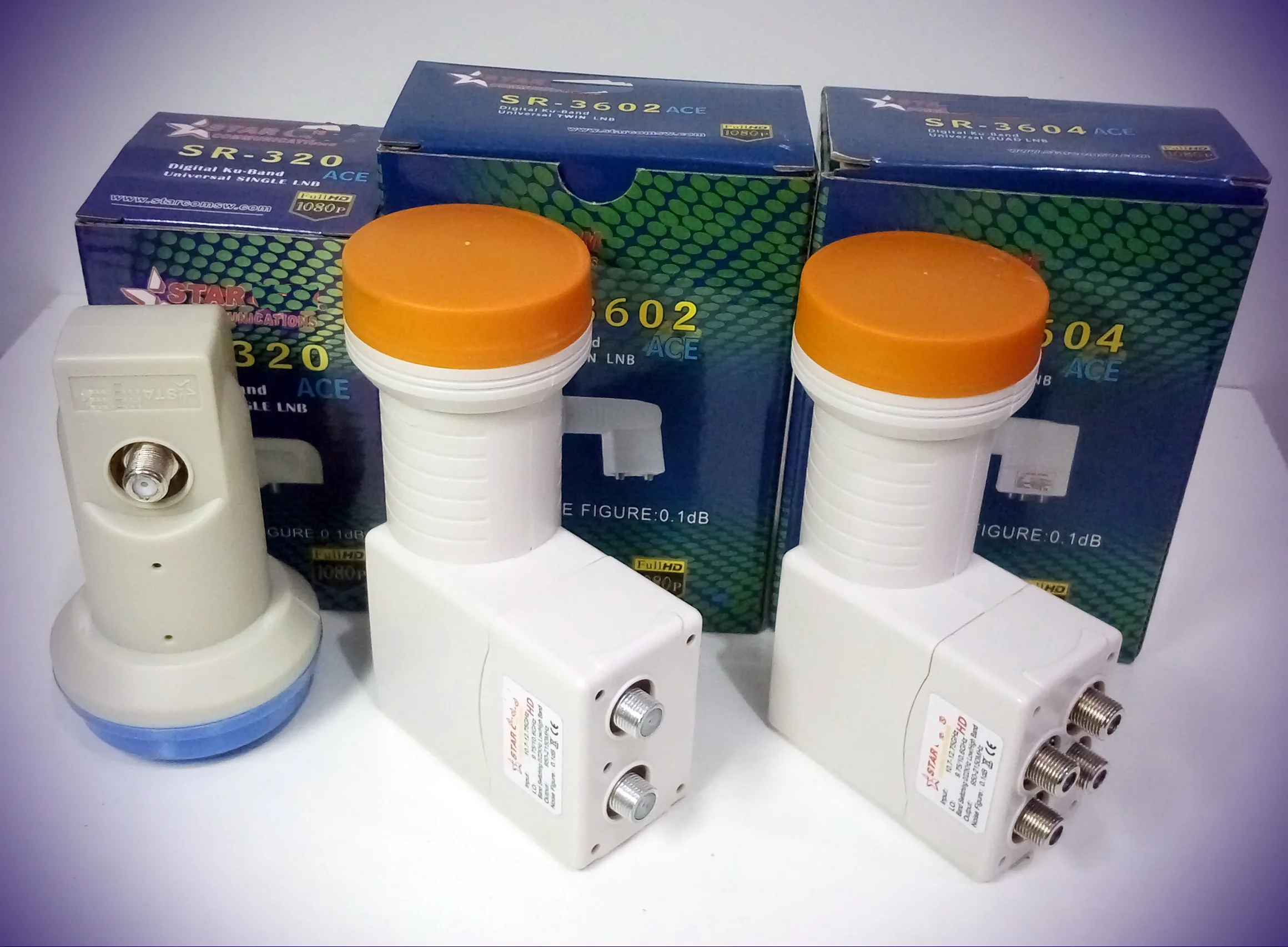 SR-320SR-3602ACE SR-3604ACE лучший сигнал Универсальный ku-диапазона Твин Quad LNB из