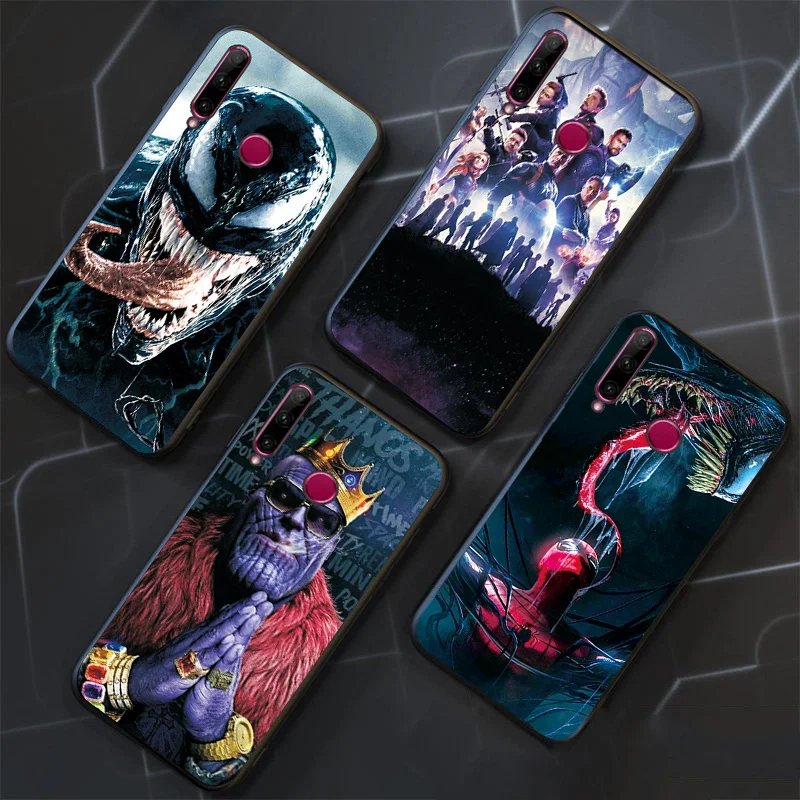 For Huawei Honor 10i Case Cover 20 10Lite Pro Black TPU Marvel Deadpool V10 V20 Iron Man Phone |