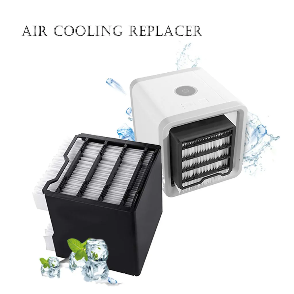 

USB Mini Portable Air Conditioner Humidifier Purifier Led Light Desktop Air Cooling Fan Cooler Fan for Office Home HVAC Systems