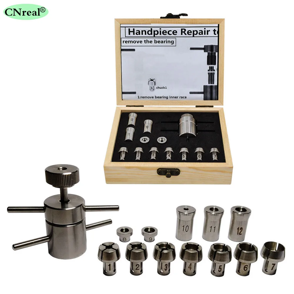 1 set Dental Handpiece Repair Tool Bearing Disassemble & Install Cartridge Maintenance Chucks StandardTorqueMini