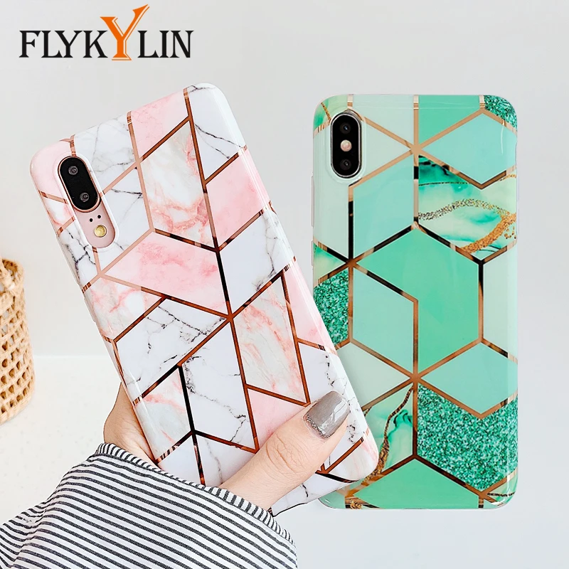 FLYKYLIN мраморный чехол для Huawei P30 Pro P20 Lite задняя крышка Mate 20 Мягкий ТПУ силиконовый с