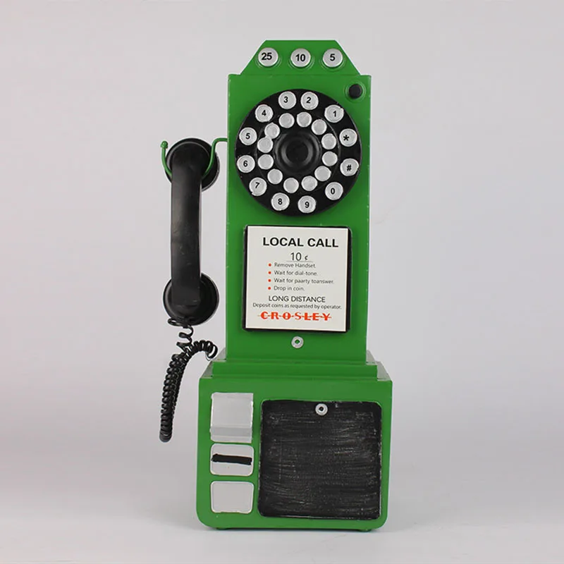 Ностальгическая ретро-модель телефона ручной работы металлическая мебель