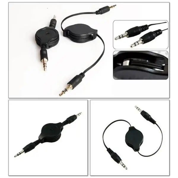 Лидер продаж автомобильный гибкий удлинитель с разъемом 3 5 мм на выдвижной