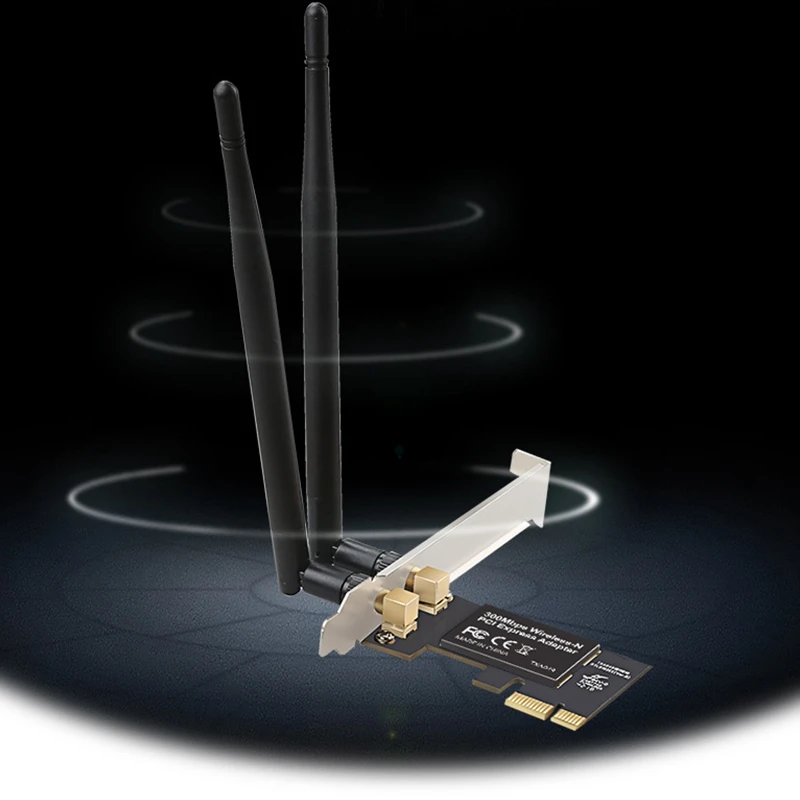 Двухдиапазонный PCI E Wi Fi Беспроводной карта адаптер 2 4 ГГц 300 Мбит/с конвертер