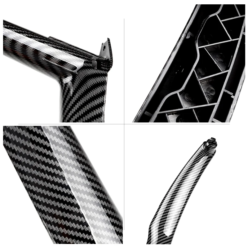 ABS углеродный стиль Автомобильная внутренняя дверная ручка Натяжной чехол для BMW