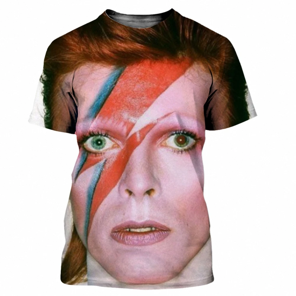 

David Bowie T Shirt Men Women Summer Fashion Casual 3D Printed T-shirts Harajuku Style Tshirt Streetwear Oversized Tee Tops