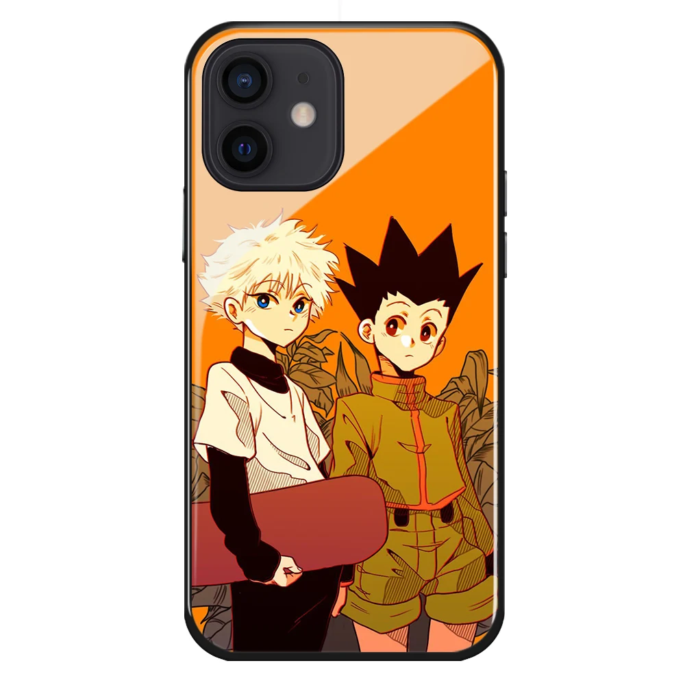 Чехол Hunter X GON FREECSS аниме для iPhone6 6s 7 8 Plus 11 12mini 12Promax XS XR SE2 Killua Zoldyck чехол из