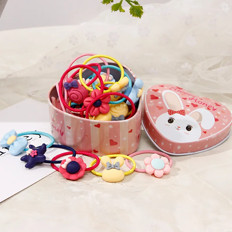 

20PCS/Box Girls Candy Colors Nylon Elastic Hair Bands Children Rubber Band Headband Scrunchie Fashion Hair Accessories