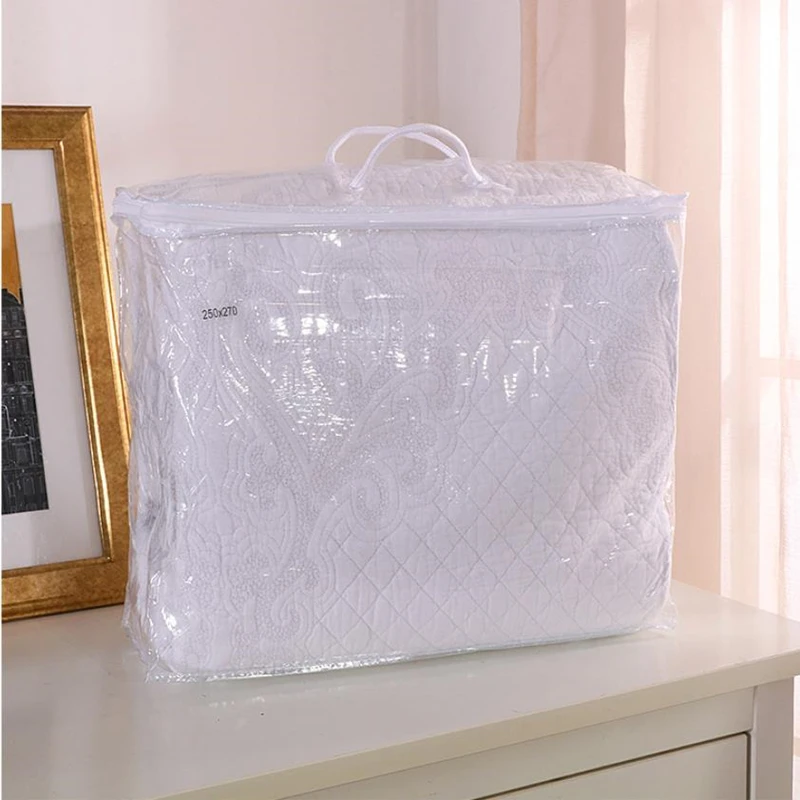 Комплект постельного белья из 3 предметов однотонное белое одеяло с волнистым