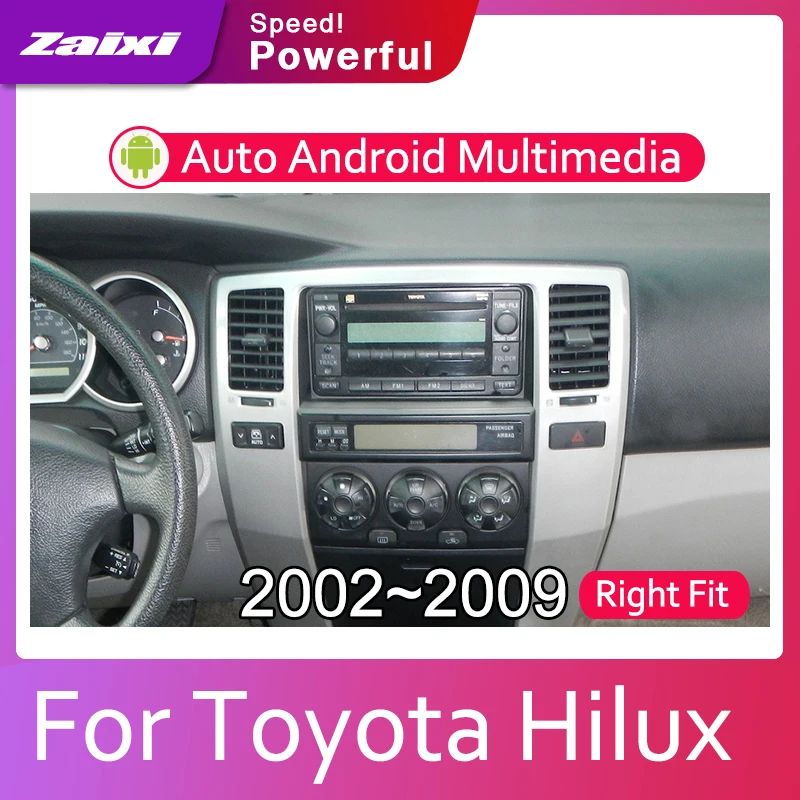 ZaiXi 2din автомобильный мультимедийный Android Автомагнитола для Toyota Hilux Surf 2002 ~ 2009 Bluetooth