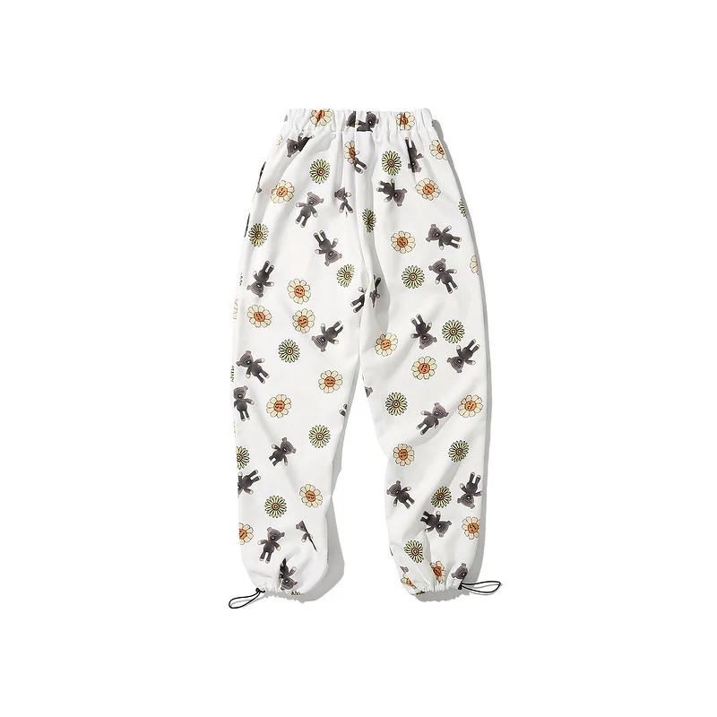 

The new spring full-print sports pants men's drawstring drawstring pants casual pants Korean style trendy pants men's trendy