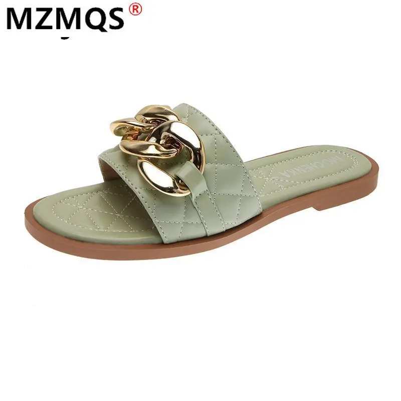 

2021 New Women's Shoes Fashion Walking Flat Shoes Sandals Open Toe Sexy Beach Shoes Summer Women's Comfortable Casual Slippers
