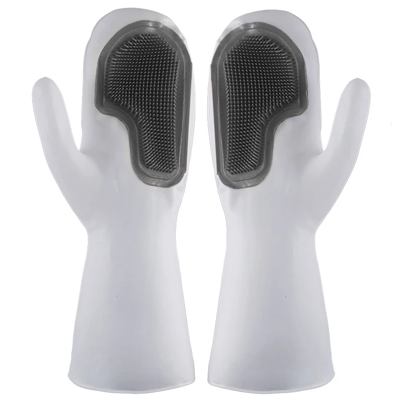 Волшебные чистящие перчатки Кухня посудомоечный скребок силиконовая губка для