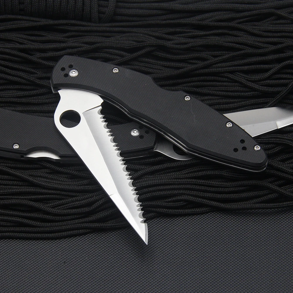 

C07 портативный телефон-функциональный нож для самообороны 8Cr13Mov лезвие нож сталь/G10 Ручка уличные инструменты для кемпинга EDC