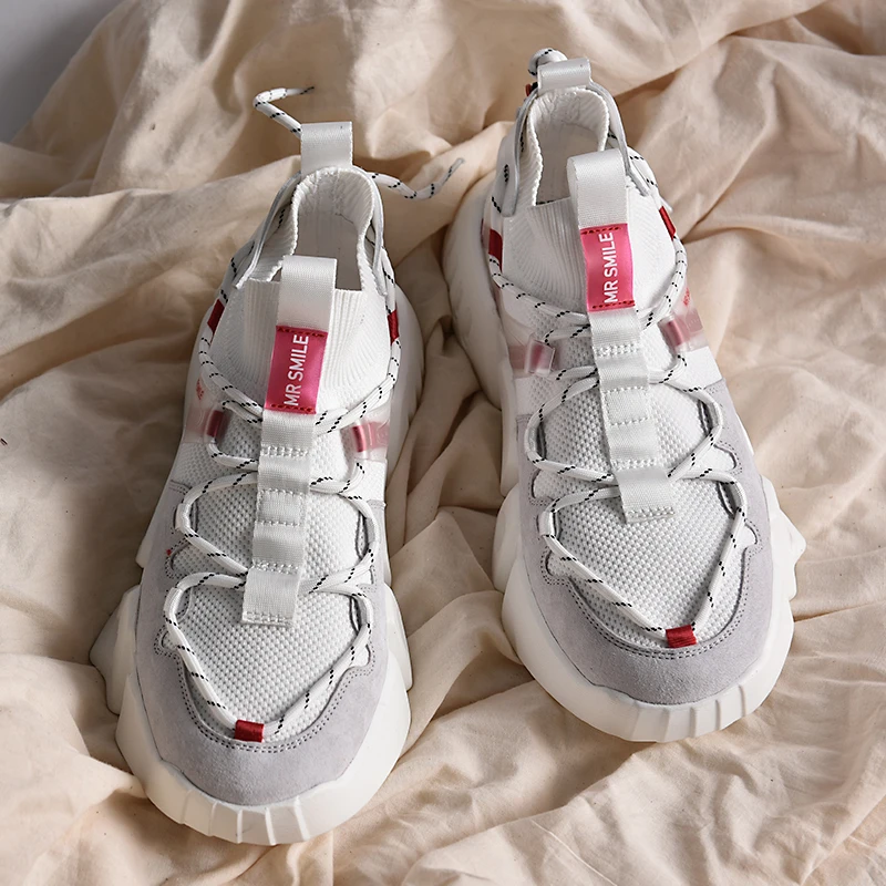 

Туфли мужские для тренировок, модные лоферы, Повседневная Удобная обувь в Корейском стиле, белые, лето 2018