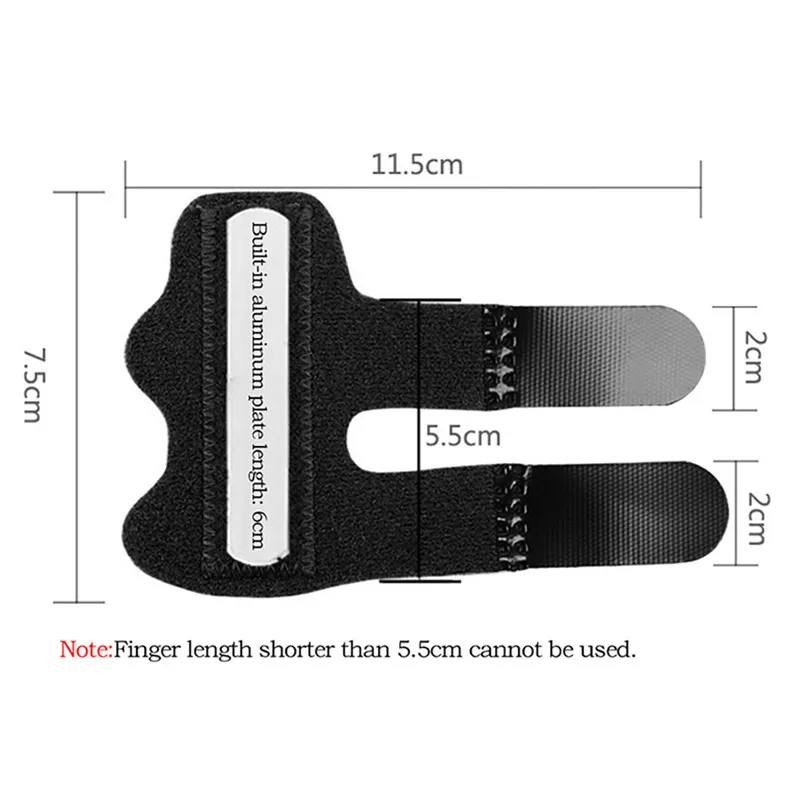 Pain Relief Trigger Finger Fixing Splint Straighten Brace Adjustable Sprain Dislocation Fracture Corrector Support | Красота и