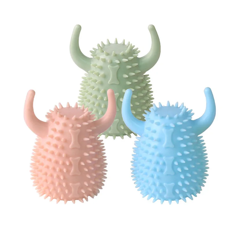 

New Pet Supplies 3colors Pet Training Dog Chew Toy for Small Pet Accessories Puppy Cleansing Dog Toothbrush Biting Ball Cat Doll