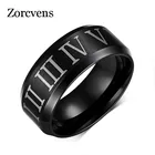 Мужское кольцо с римскими цифрами Mostyle, черное кольцо из нержавеющей стали, коктейльное свадебное ювелирное изделие, оптовая продажа