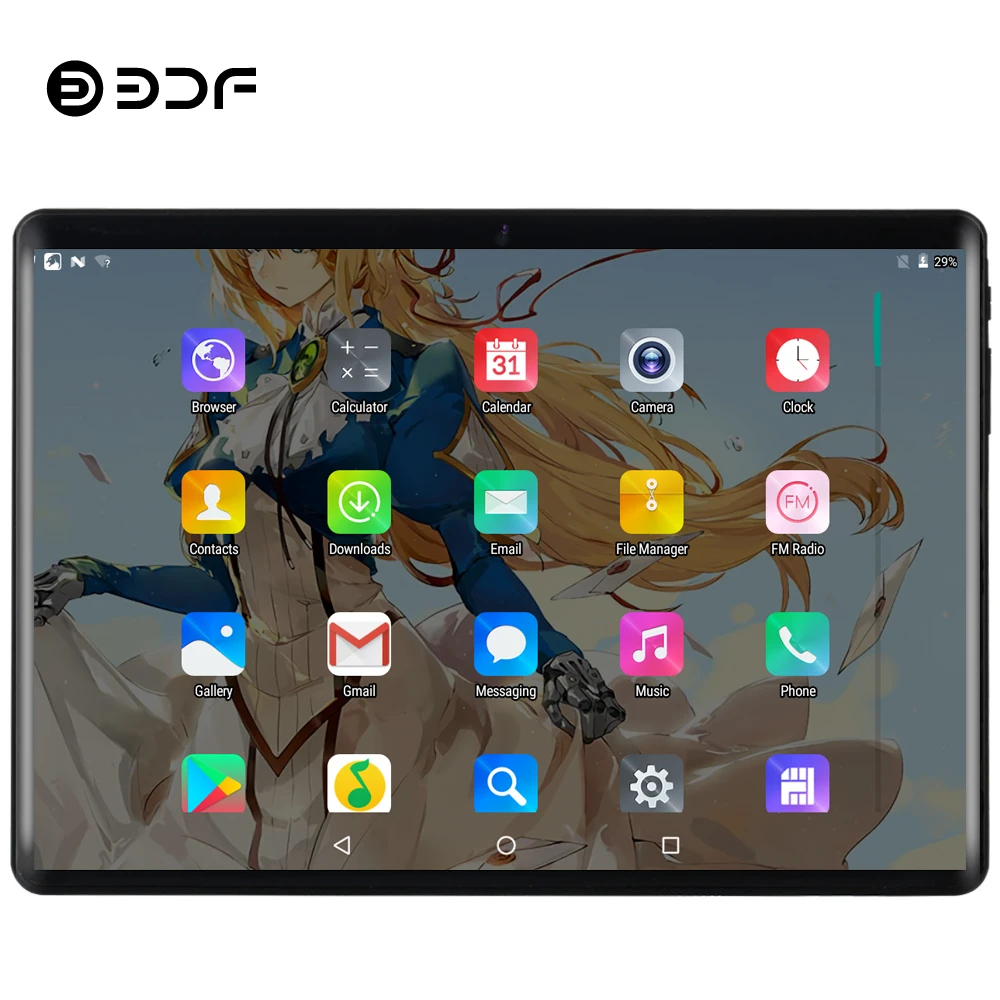 BDF планшет 10 дюймов Android 9,0 планшетный ПК 10/10 ядерный планшет 8 ГБ/128 Гб Две sim-карты 3g/4G LTE телефон планшет 7 8 9 10 таб