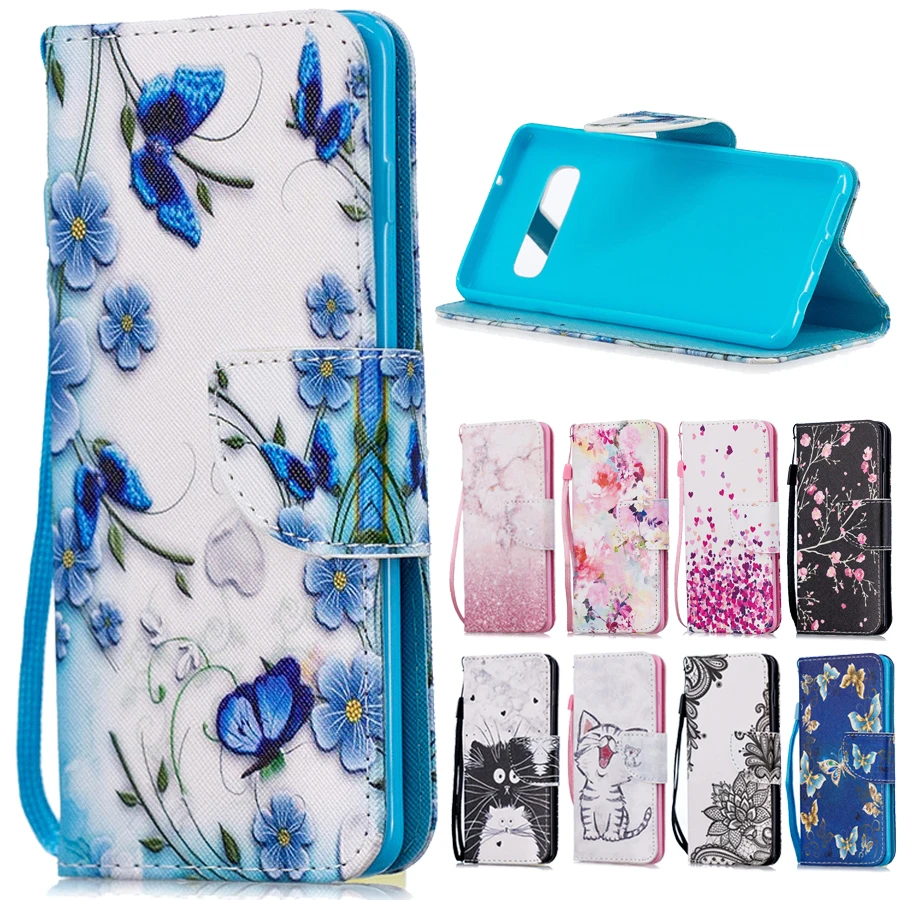 Кожаный чехол для samsung Galaxy S10 Plus S 10 S10E S10Plus чехол-бумажник откидная подставка
