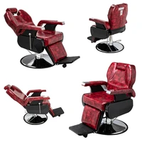 hair salon barber chairclassic large barber chair wine red us warehouse in stock