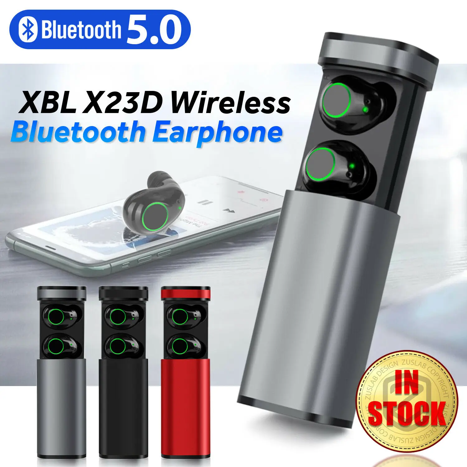 

Беспроводные Bluetooth-наушники, наушники-вкладыши, спортивный тренажерный зал для iPhone IOS Android