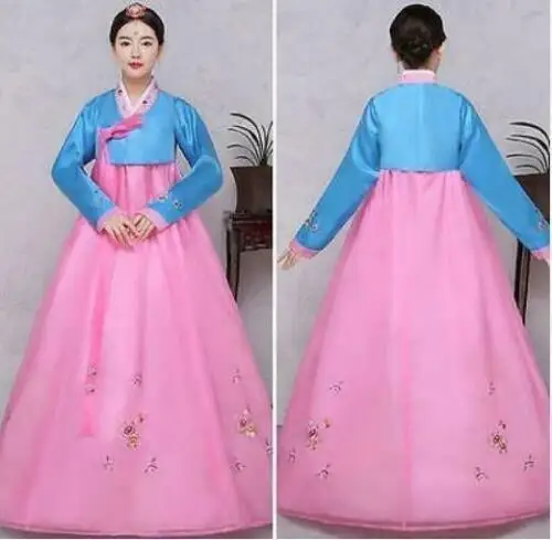 Women Hanbok Dress Korean Traditional Dresses National Costumes Kimono Size S-XL Modern | Тематическая одежда и униформа