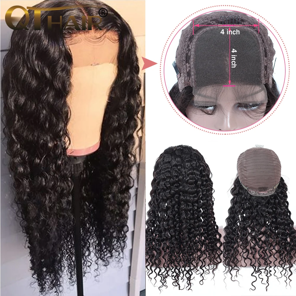 Волнистые волосы 4х4 кружевные для женщин предварительно выщипывающиеся с
