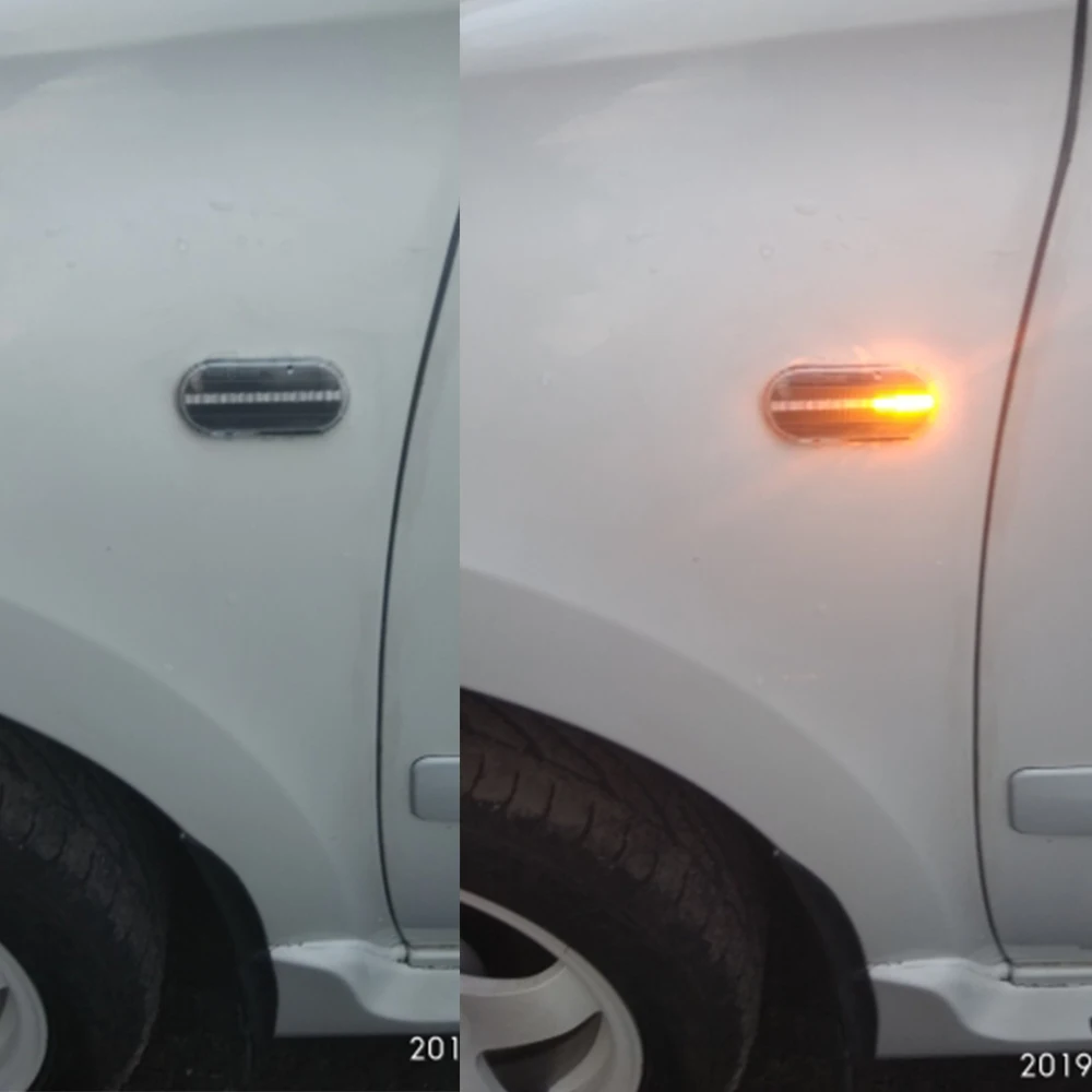 2 шт. светодиодные динамические боковые габаритные огни поворота для Volkswagen VW Bora