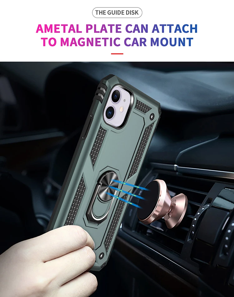 Модный противоударный Прочный бронированный чехол для телефона iphone 11 Pro Max 6 6S 7 8