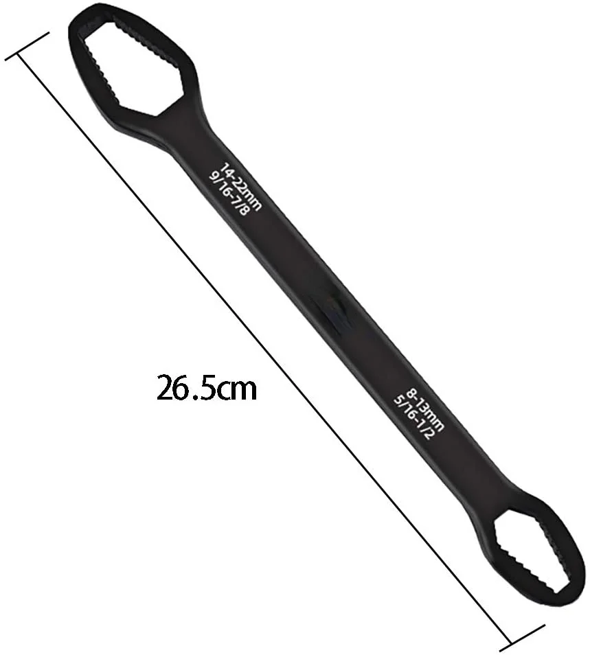 

8-22mm Double Ended Wrench Self-Tightening Screw Nuts Repair Wrenches Ratchet Spanner Plumbing Tools Tap Spanner