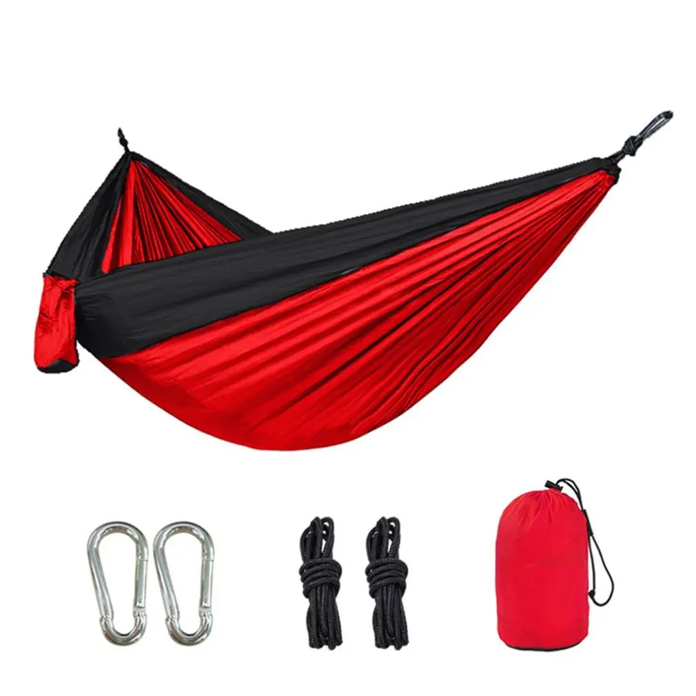 

Portable Camping Parachute Hammock Survival Garden Outdoor Furniture Leisure Sleeping Hamaca Travel Double Hanging Bed