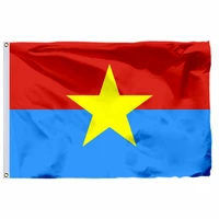 southern vietnam national front for the liberation flag 90x150cm 3x5ft banner 100d polyester free shipping