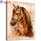 Новое поступление камни в форме ромба круглый дрель алмазного живопись в виде лошадиной головы абстрактный 5D Алмазная мозаика вышивка продажи на стену для домашнего декора анималистический Настенный декор