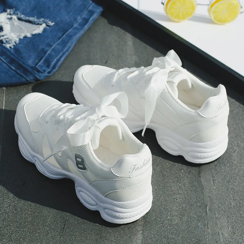 Женские кроссовки Белые для женщин Уличная спортивная обувь Женская Спортивная