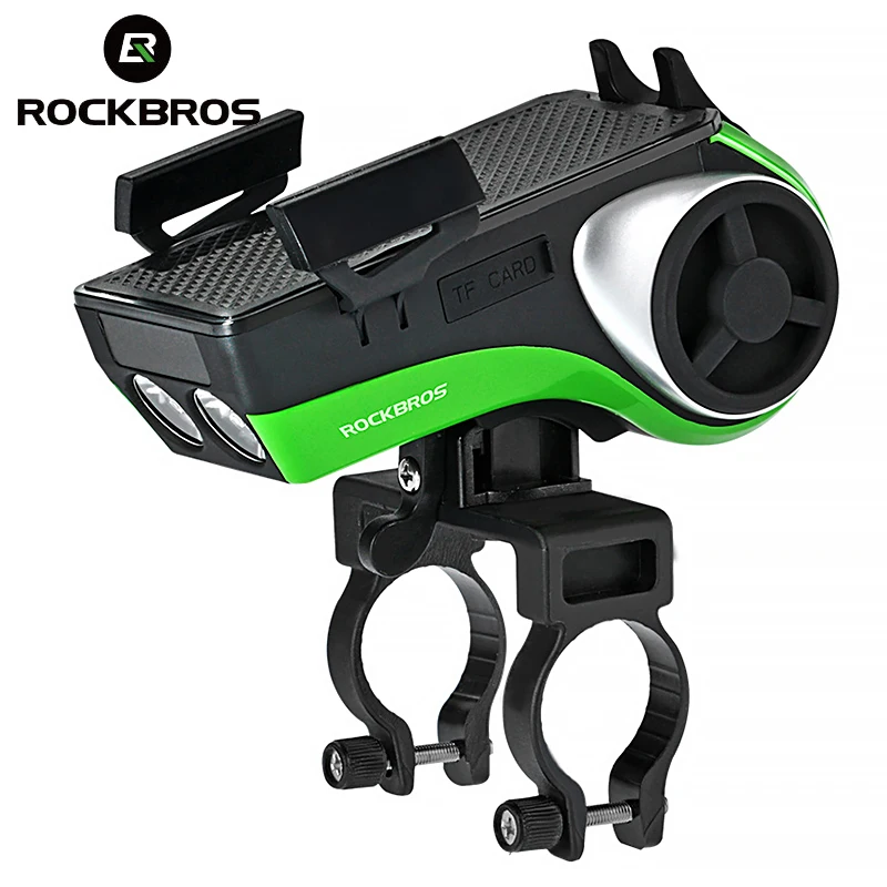 

Водонепроницаемый велосипедный держатель для телефона 5 в 1 ROCKBROS, Bluetooth, аудио, mp3-плеер, динамик, внешний аккумулятор 4400 мАч, велосипедный све...