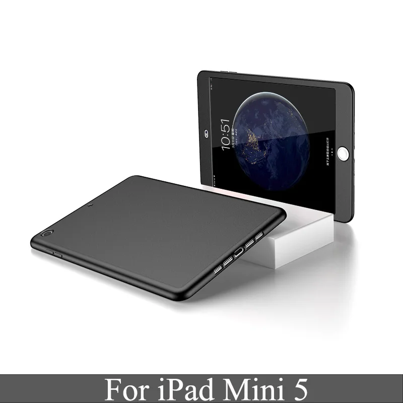 mini 5 black Роскошный 360 чехол для планшета с полной защитой для iPad Mini 4 A1538 A1550 закаленное стекло для Ipad mini 5 противоударный чехол - Цвет: mini 5 black