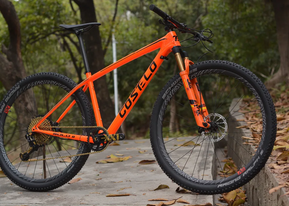 T1000 углеродное волокно Costelo SOLO II горный MTB 29er карбоновая рама для велосипеда Рама Подседельный штырь зажим только 820-920 г Супер светильник