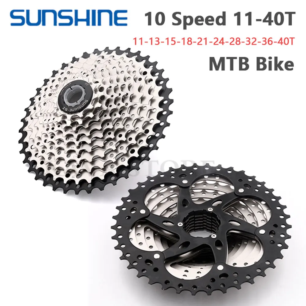 Кассета свободного колеса 10 В SUNSHINE 10S 11 25/28/32/36/40/42/46/50T маховик для дорожного